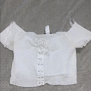 Off the shoulder crop top